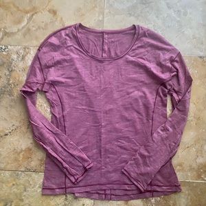 Lululemon spacedye long sleeve top crewneck tee women’s